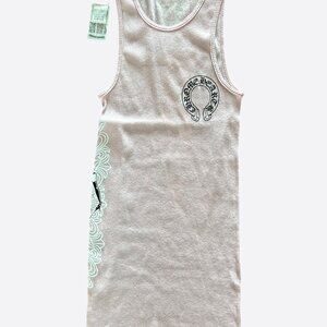 Chrome Hearts Pink & White Deadly Doll Tank Top